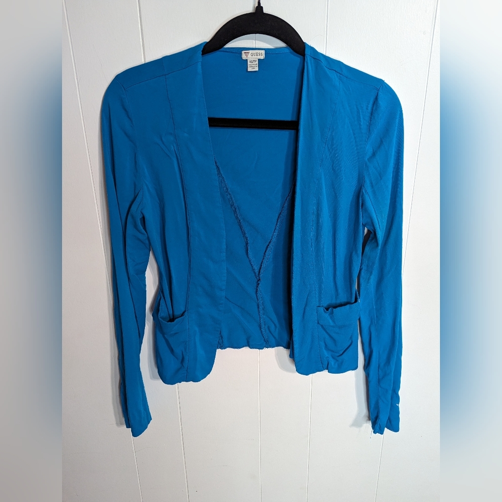 Guess Open Front Thin Blazer - Size Xs - image 1
